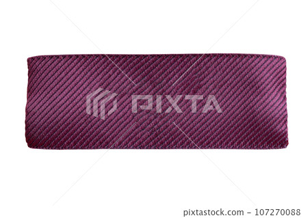 Blank red laundry care clothes label isolated on white background Blank red laundry care clothes label isolated on white background 107270088