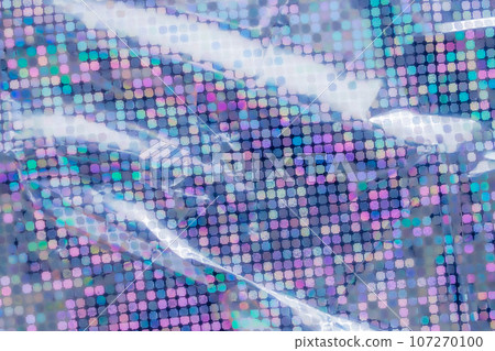 Holographic rainbow foil iridescent texture abstract hologram background 107270100