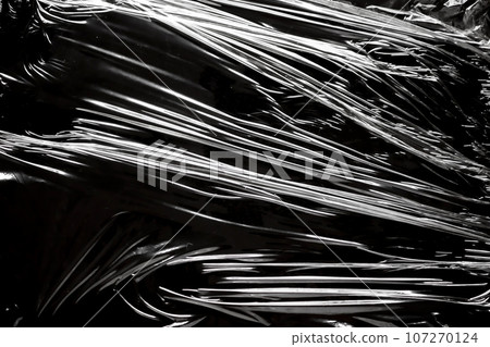 transparent plastic film wrap overlay texture background transparent plastic film wrap overlay texture background 107270124