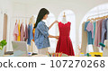 asia female fashion designer pretty 107270268