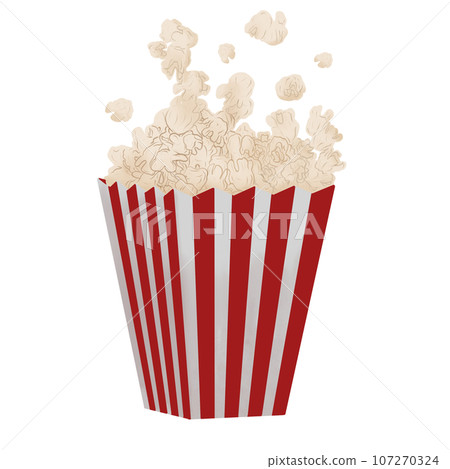 popcorn in a white box 107270324