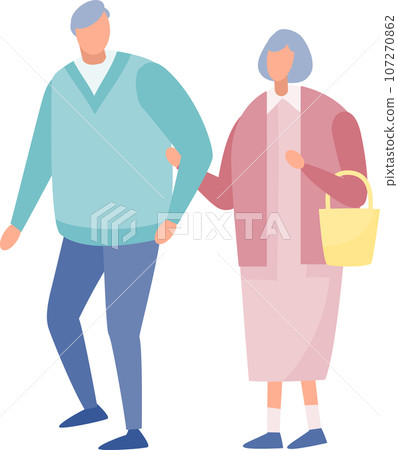 高級夫妻散步 107270862