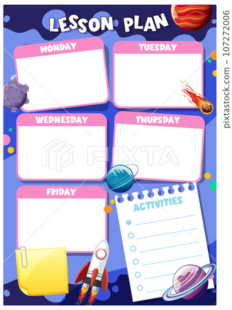Cute Lesson Plan: Outer Space Adventures for Children 107272006