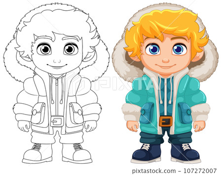 Cute Young Man in Winter Outfit 107272007