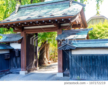 角館優雅武士住宅的夏季風景，歷史悠久的城鎮景觀 107272219