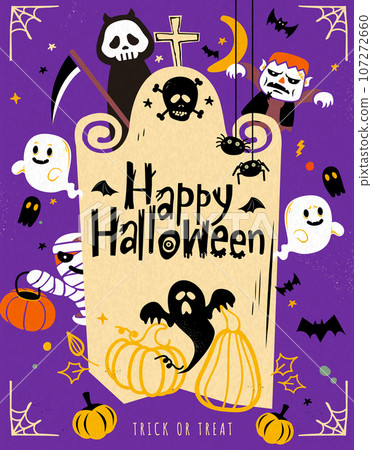 Cartoon Halloween illustration 107272660