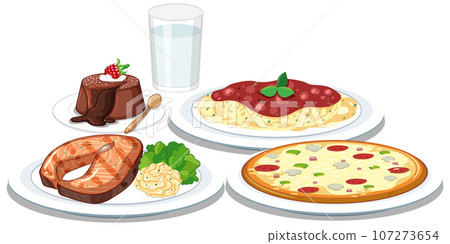 Delicious and Diverse Cuisine Vector Set Delicious and Diverse Cuisine Vector Set 107273654