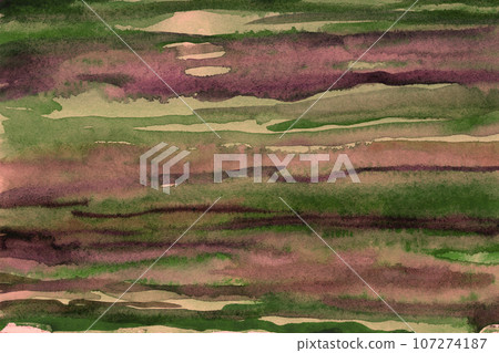 Striped green brown gradient watercolor Striped green brown gradient watercolor 107274187