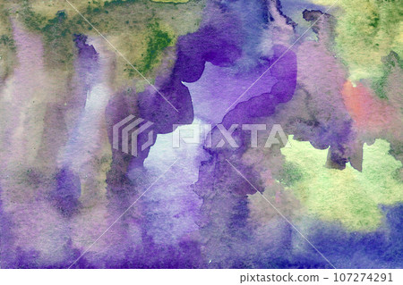 Purple green gradient watercolor background texture Purple green gradient watercolor background texture 107274291