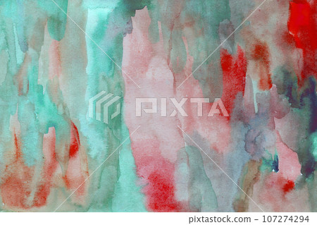 green red watercolor background texture green red watercolor background texture 107274294