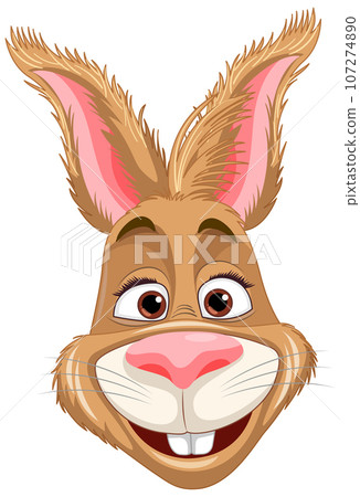 Cute rabbit cartoon character 107274890
