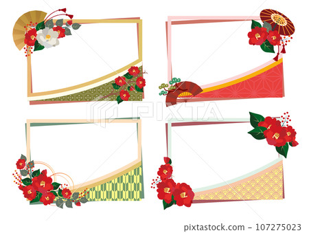Camellia Japanese style New Year decoration Camellia Japanese style New Year decoration 107275023
