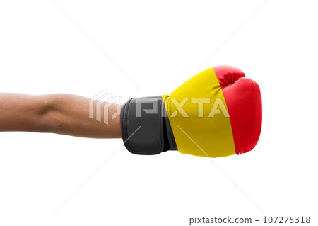 3D Flag on boxing gloves 3D Flag on boxing gloves 107275318