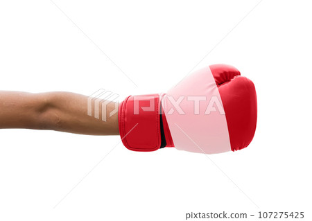 3D Flag on boxing gloves 3D Flag on boxing gloves 107275425