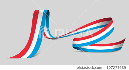 3D Flag on ribbon 107275689