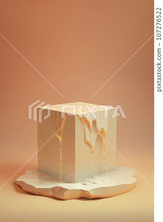 Product presentation mock-up. Podium with copy space. Stage, display, showroom. Empty scene. Generative AI. Product presentation mock-up. Podium with copy space. Stage, display, showroom. Empty scene. Generative AI. 107276522