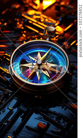 decision maker office gadget set to the words go for it. business and and decision making concept. Compass decision maker office gadget set to the words go for it. business and and decision making concept. Compass 107276852