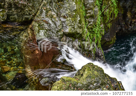 Hida Kosaka Hidatsu Gorge's Mitsu Falls Hida Kosaka Hidatsu Gorge's Mitsu Falls 107277155