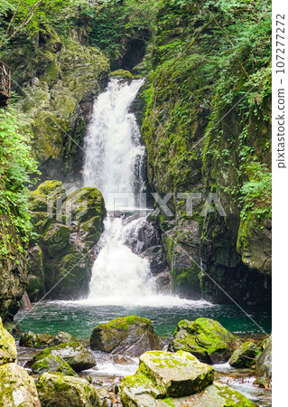 Hida Osaka Iwadate Gorge Mitsutaki Waterfall Hida Osaka Iwadate Gorge Mitsutaki Waterfall 107277272