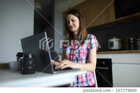 Lovely lady in domestic tshirt Lovely lady in domestic tshirt 107279000