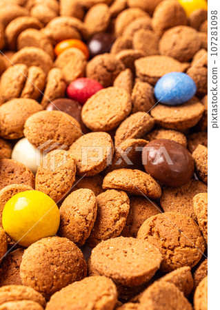 Dutch holiday Sinterklaas background Dutch holiday Sinterklaas background 107281098