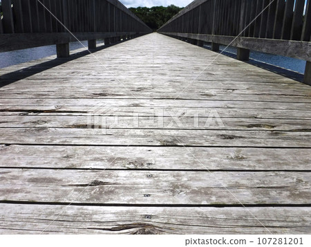 Wooden bridge Wooden bridge 107281201