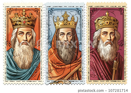 illustration of seals of the wise men illustration of seals of the wise men 107281714