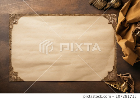 a old paper letter empty for write. Copy space a old paper letter empty for write. Copy space 107281715