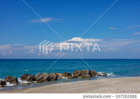Spadafora beach on the northeast coast of the island of Sicily Spadafora beach on the northeast coast of the island of Sicily 107282888