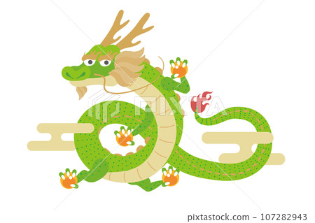 傳統龍人物圖 107282943