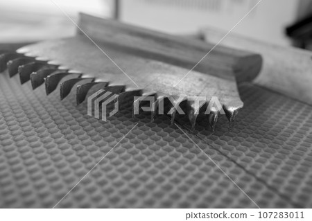Abstract hexagon structure is honeycomb from bee 107283011