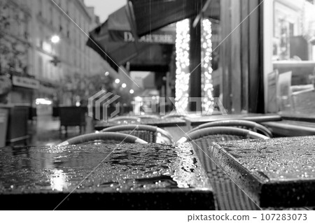 House in Paris on open urban nature of night France House in Paris on open urban nature of night France 107283073
