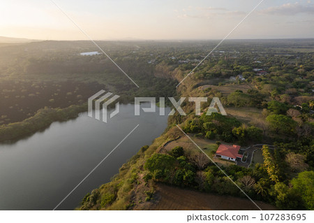 Nature Nicaragua landscape aerial drone view 107283695