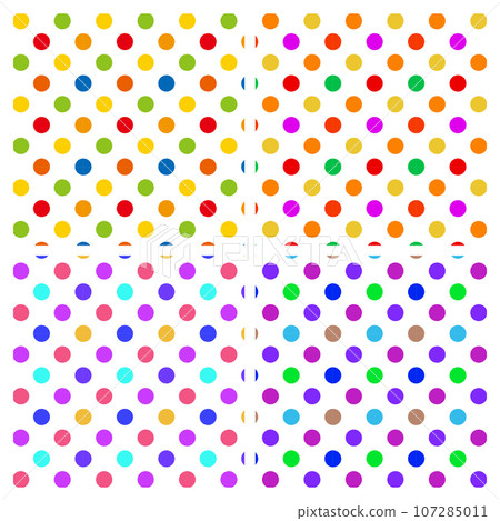 Colorful retro pattern set Colorful retro pattern set 107285011