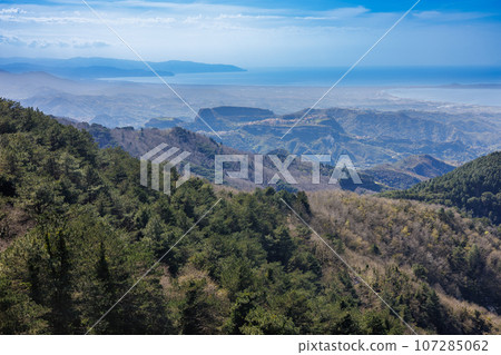 In the mountains above Messina on the island of Sicily 107285062