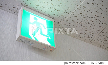 Evacuation exit guide lights installed at the facility 107285086