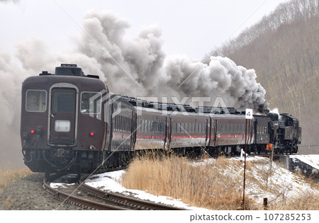 Senmo Main Line Hosooka-Kushiro Marsh C11-171 (Kushiro) +14 series SL Winter Marsh 107285253