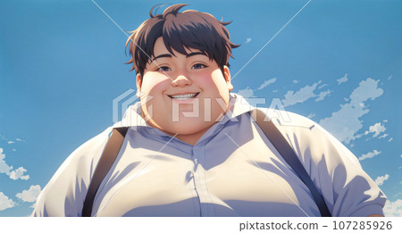 一個胖子。肥胖體型。 - AI生成影像 107285926