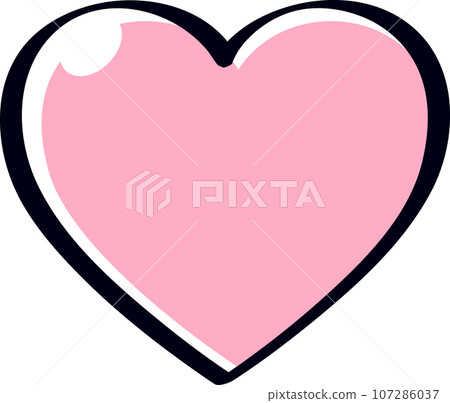 handwritten heart mark 107286037
