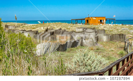 Spiaggia di Su Tiriarzu in Posada, Sardinia, Italy Spiaggia di Su Tiriarzu in Posada, Sardinia, Italy 107287894