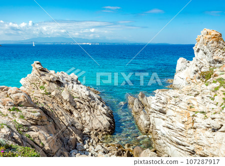 Rena Bianca, the Beach of Santa Teresa, North Sardinia, Italy 107287917