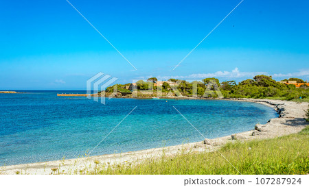 view at Tamerici Beach near Pischina Salidda in Sassari province Sardinia 107287924