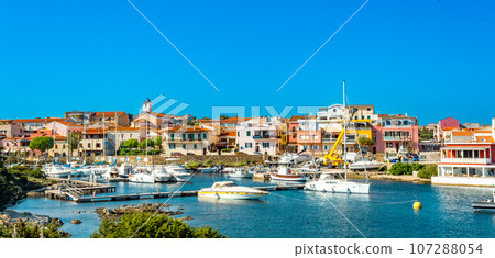 porto di stintino. view at the boats in Stintino marina in Sardinia, Italy 107288054