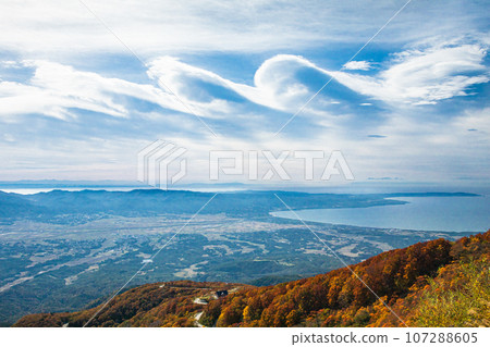 [Niigata Prefecture/Sado/Autumn leaves] Let's overlook the mainland while watching the autumn leaves October 107288605