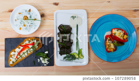 Collection of Bulgarian meals Collection of Bulgarian meals 107289058