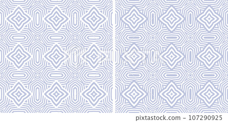 Set of Abstract Seamless Geometric Patterns. Vector Art. 107290925
