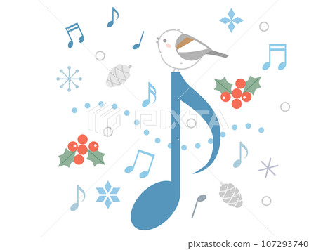 Illustration inspired by winter music 107293740