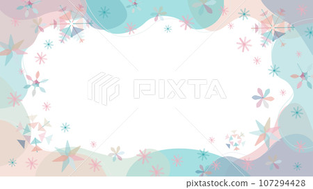 Vector frame image of pink and light blue snowflakes that can be used for Christmas Vector frame image of pink and light blue snowflakes that can be used for Christmas 107294428