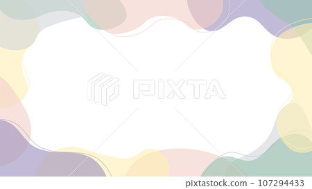 多彩和有機剪影向量幀圖像 多彩和有機剪影向量幀圖像 107294433