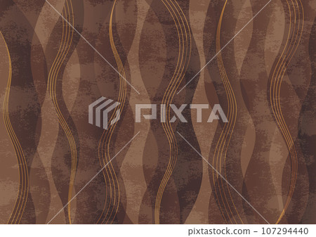 深棕色波浪圖案垃圾，如咖啡或可可 107294440